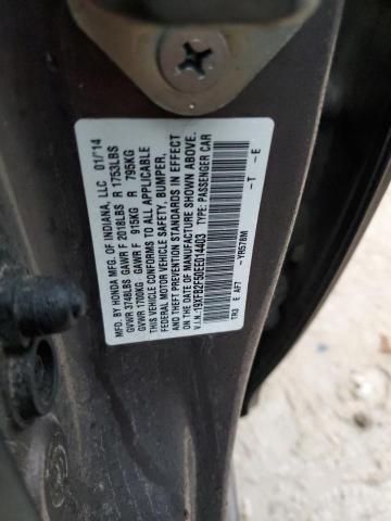 Photo 10 from auction – 2014 HONDA CIVIC LX with VIN 19XFB2F50EE014403