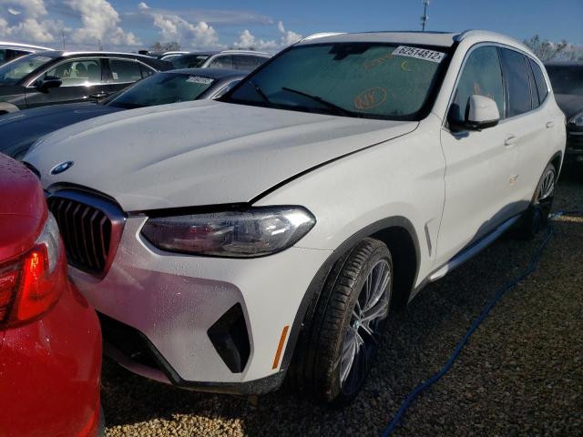 Photo 2 from auction – 2022 BMW X3 XDRIVE3 with VIN 5UX53DP09N9L05122