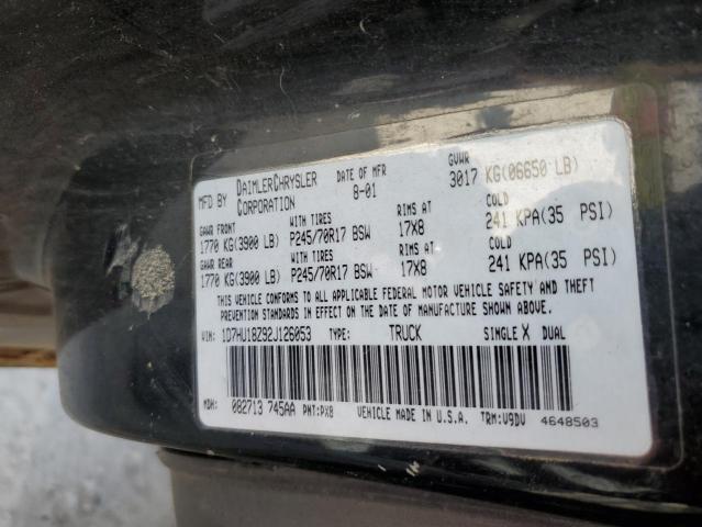 Photo 10 from auction – 2002 DODGE RAM 1500 with VIN 1D7HU18Z92J126053