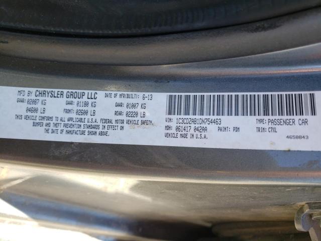 Photo 10 from auction – 2013 DODGE AVENGER SE with VIN 1C3CDZAB1DN754463