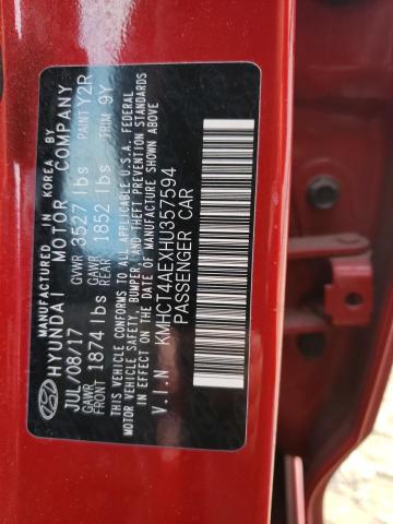 Photo 10 from auction – 2017 HYUNDAI ACCENT SE with VIN KMHCT4AEXHU357594