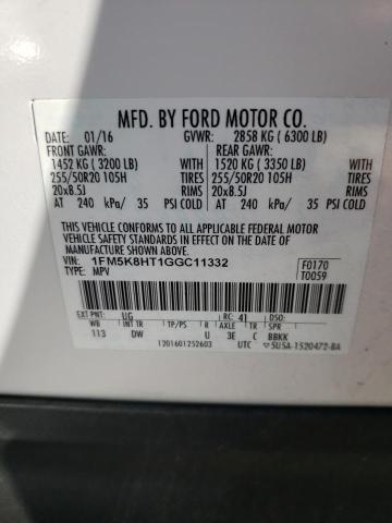 Фото 10 с аукциона – 2016 FORD EXPLORER P с VIN 1FM5K8HT1GGC11332