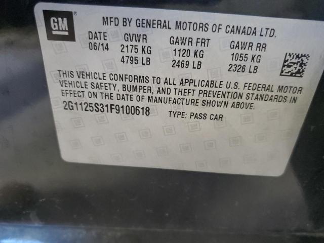 Photo 10 from auction – 2015 CHEVROLET IMPALA LT with VIN 2G1125S31F9100618