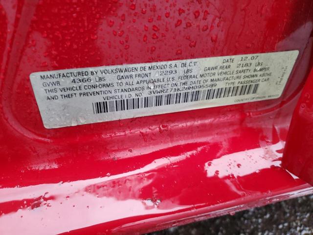 Photo 10 from auction – 2008 VOLKSWAGEN JETTA SE with VIN 3VWRZ71K28M095589