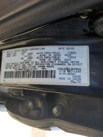 Photo 10 from auction – 2000 TOYOTA 4RUNNER LI with VIN JT3GN87R2Y0161937