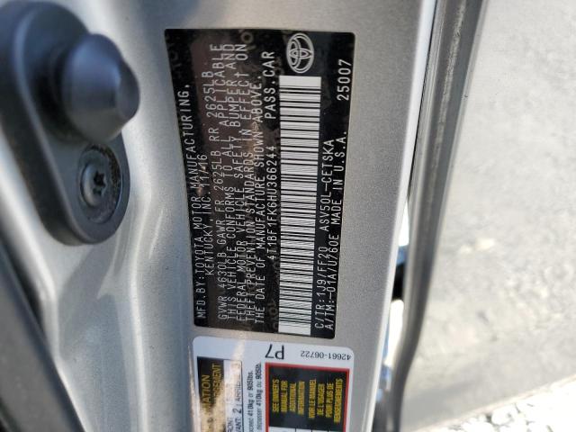 Photo 10 from auction – 2017 TOYOTA CAMRY LE with VIN 4T1BF1FK6HU366244