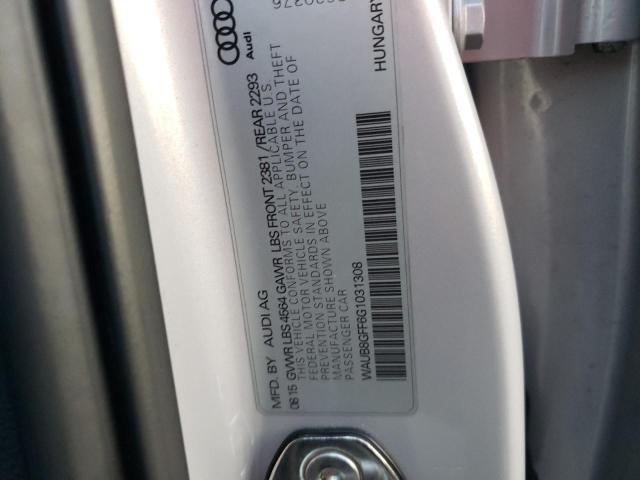 Photo 10 from auction – 2016 AUDI A3 PREMIUM with VIN WAUB8GFF6G1031308