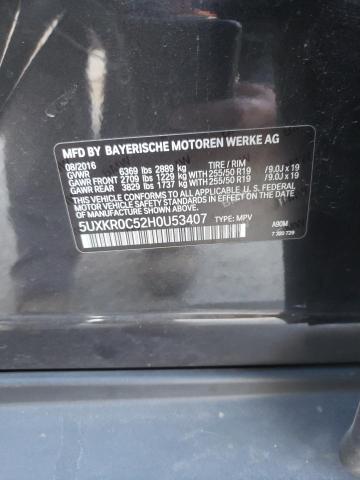 Photo 10 from auction – 2017 BMW X5 with VIN 5UXKR0C52H0U53407