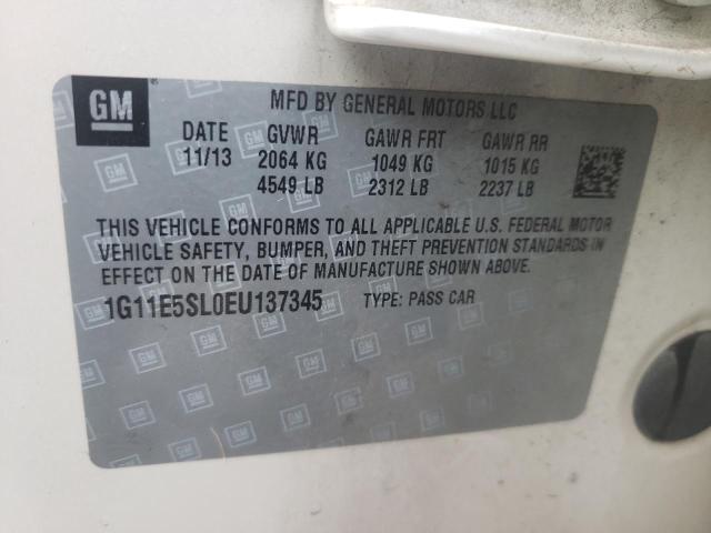 Photo 10 from auction – 2014 CHEVROLET MALIBU 2LT with VIN 1G11E5SL0EU137345