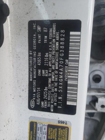 Photo 10 from auction – 2015 KIA OPTIMA LX with VIN 5XXGM4A70FG388828
