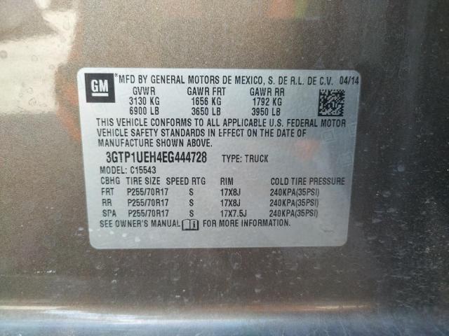 Photo 10 from auction – 2014 GMC SIERRA C15 with VIN 3GTP1UEH4EG444728