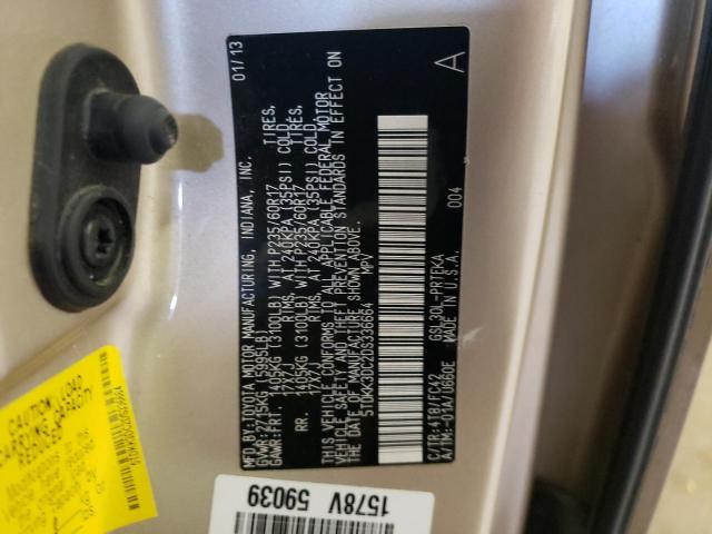 Photo 10 from auction – 2013 TOYOTA SIENNA LE with VIN 5TDKK3DC2DS336664