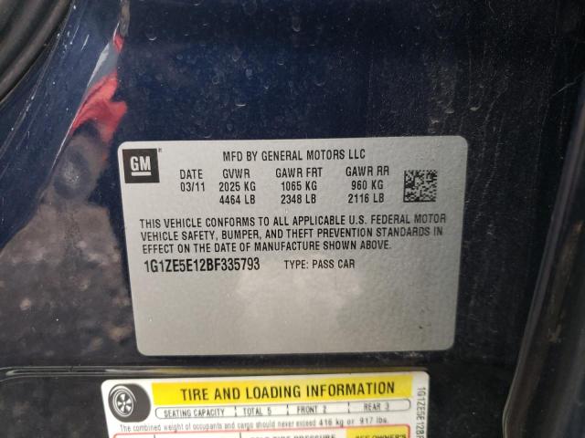 Photo 10 from auction – 2011 CHEVROLET MALIBU LTZ with VIN 1G1ZE5E12BF335793
