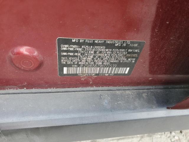 Photo 10 from auction – 2009 SUBARU FORESTER 2 with VIN JF2SH65679H771539