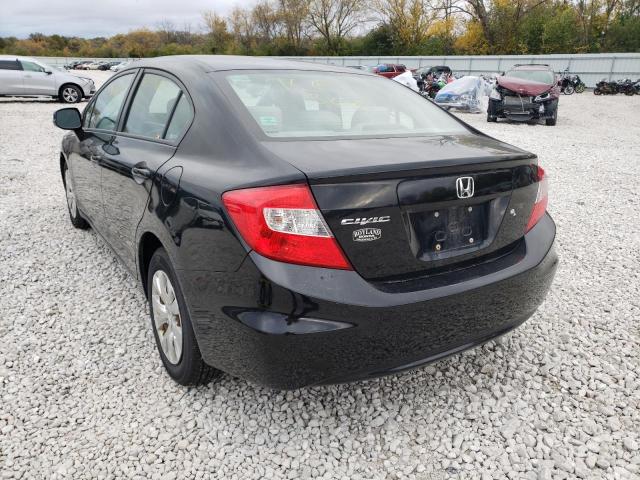 Photo 3 from auction – 2012 HONDA CIVIC LX with VIN 19XFB2F51CE051800
