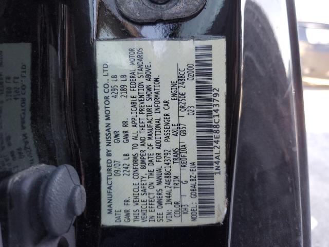 Photo 10 from auction – 2008 NISSAN ALTIMA 2.5 with VIN 1N4AL24E88C143792
