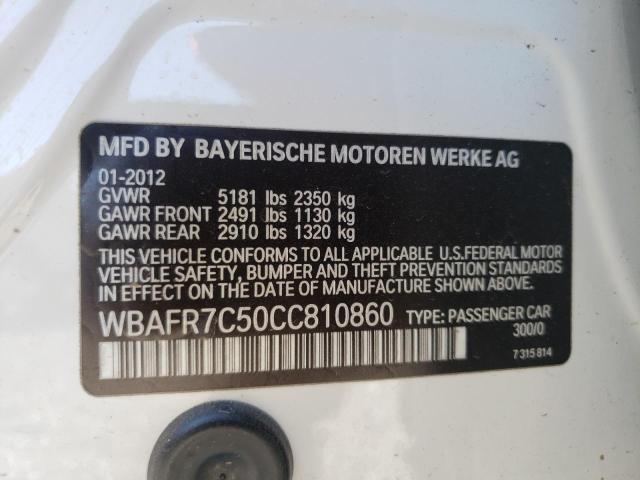 Photo 10 from auction – 2012 BMW 535 I with VIN WBAFR7C50CC810860