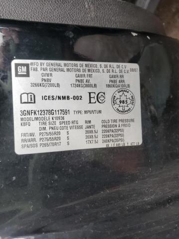 Photo 10 from auction – 2008 CHEVROLET AVALANCHE with VIN 3GNFK12378G117591