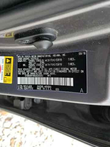 Photo 10 from auction – 2016 TOYOTA HIGHLANDER with VIN 5TDDCRFH0GS020203