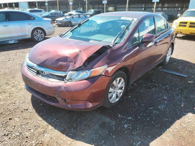 Photo 2 from auction – 2012 HONDA CIVIC LX with VIN 19XFB2F59CE073138
