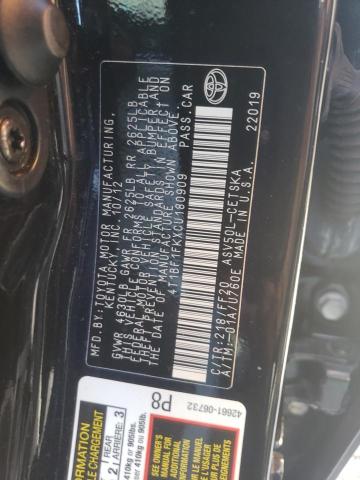 Photo 10 from auction – 2012 TOYOTA CAMRY BASE with VIN 4T1BF1FKXCU180909
