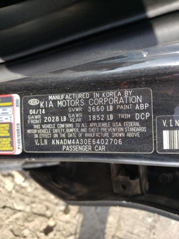 Photo 10 from auction – 2014 KIA RIO LX with VIN KNADM4A30E6402706