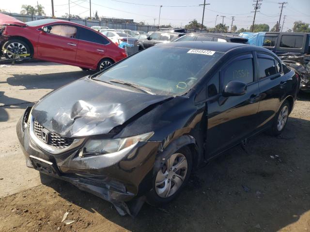 Photo 2 from auction – 2013 HONDA CIVIC LX with VIN 19XFB2F55DE274875
