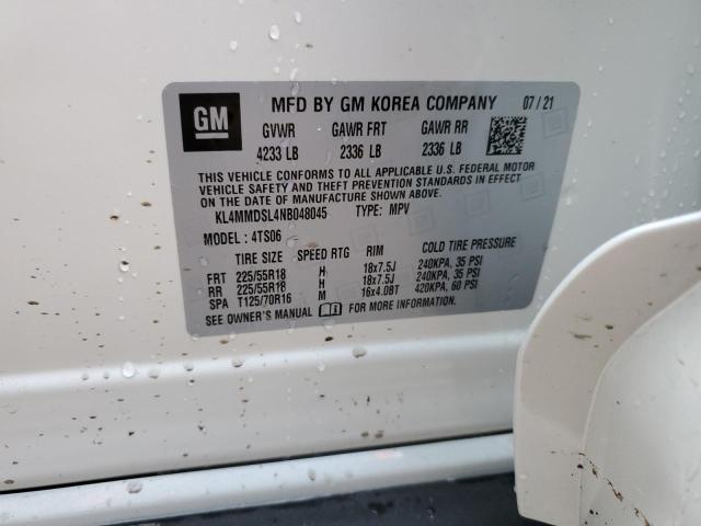 Photo 10 from auction – 2022 BUICK ENCORE GX with VIN KL4MMDSL4NB048045