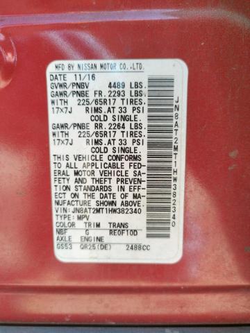 Photo 10 from auction – 2017 NISSAN ROGUE S with VIN JN8AT2MT1HW382340