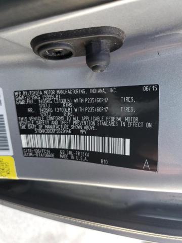 Photo 10 from auction – 2015 TOYOTA SIENNA LE with VIN 5TDKK3DC6FS629146