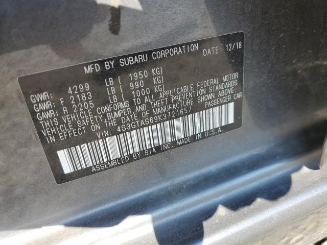 Photo 10 from auction – 2019 SUBARU IMPREZA 2. with VIN 4S3GTAS69K3721657