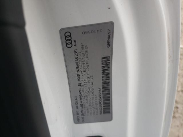 Photo 10 from auction – 2016 AUDI A5 PREMIUM with VIN WAUD2AFR3GA002558