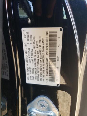 Photo 10 from auction – 2010 HONDA ACCORD LX with VIN 1HGCS1B33AA010796