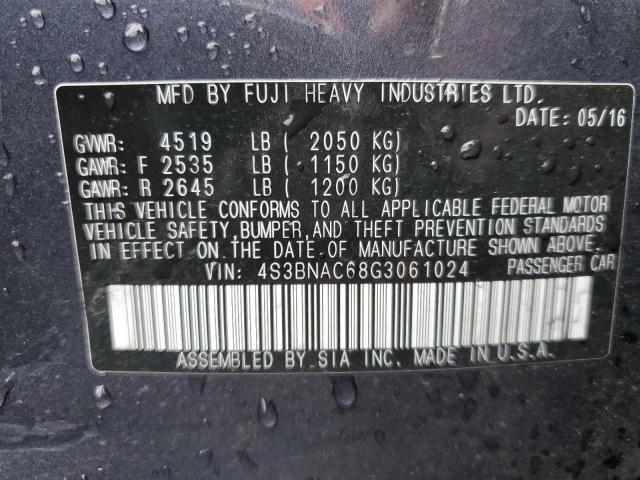 Photo 10 from auction – 2016 SUBARU LEGACY 2.5 with VIN 4S3BNAC68G3061024