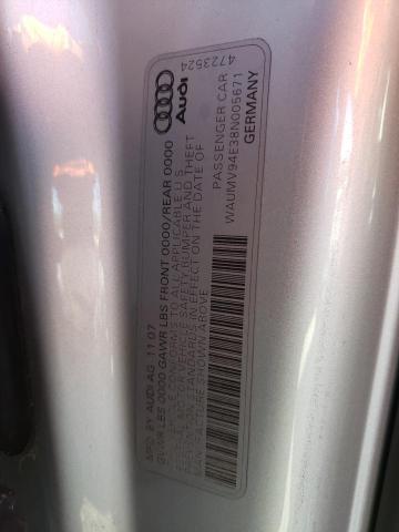 Photo 10 from auction – 2008 AUDI A8 L QUATT with VIN WAUMV94E38N005671