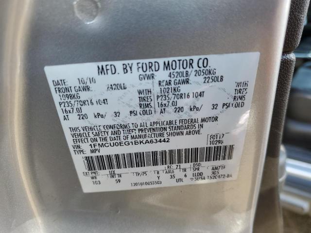 Photo 10 from auction – 2011 FORD ESCAPE LIM with VIN 1FMCU0EG1BKA63442