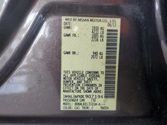 Photo 10 from auction – 2013 NISSAN ALTIMA 2.5 with VIN 1N4AL3APXDC907194