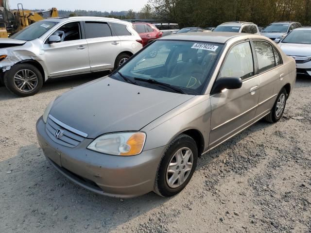 Photo 2 from auction – 2003 HONDA CIVIC LX with VIN 2HGES16503H552723