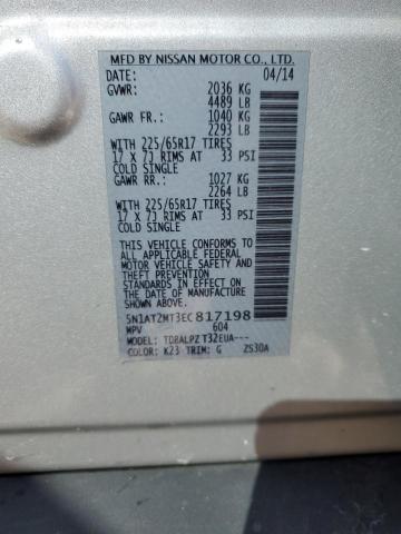 Photo 10 from auction – 2014 NISSAN ROGUE S with VIN 5N1AT2MT3EC817198