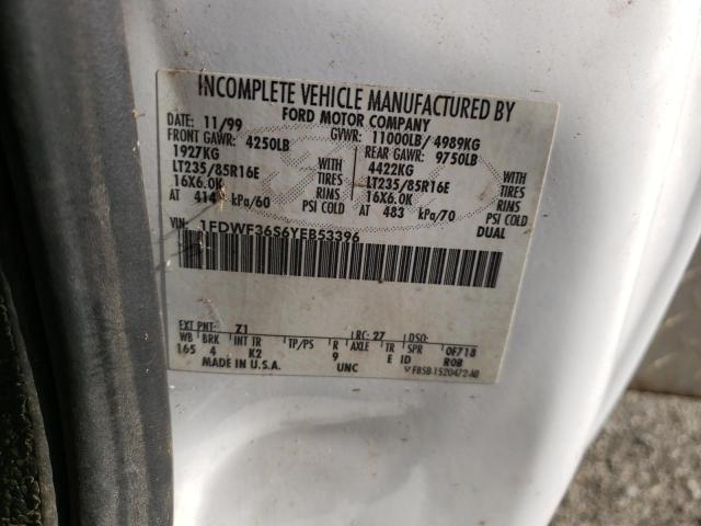 Photo 10 from auction – 2000 FORD F350 SUPER with VIN 1FDWF36S6YEB53396
