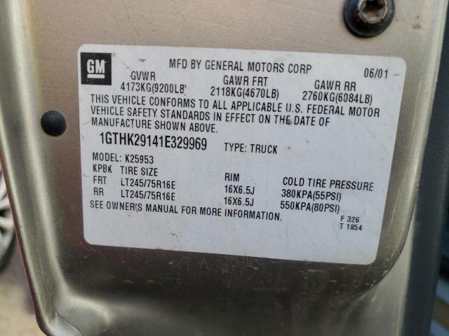 Photo 10 from auction – 2001 GMC SIERRA K25 with VIN 1GTHK29141E329969