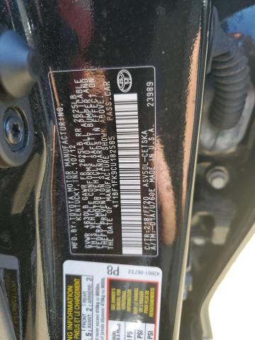 Photo 10 from auction – 2012 TOYOTA CAMRY BASE with VIN 4T1BF1FK9CU182585