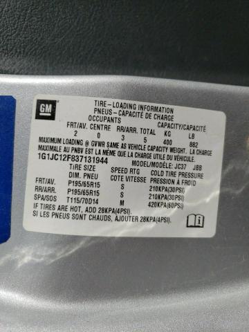 Photo 10 from auction – 2003 CHEVROLET CAVALIER with VIN 1G1JC12F837131944