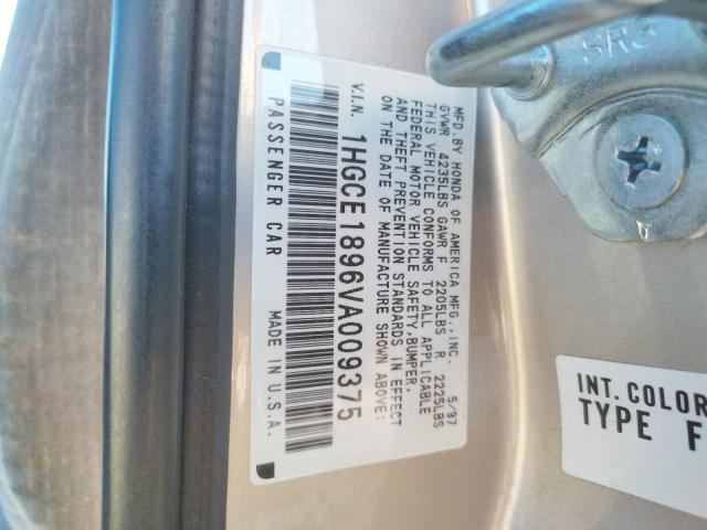 Photo 10 from auction – 1997 HONDA ACCORD with VIN 1HGCE1896VA009375