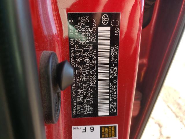 Photo 10 from auction – 2018 TOYOTA PRIUS with VIN JTDKARFU6J3056416