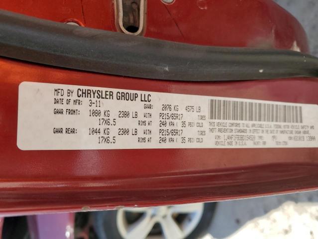 Photo 10 from auction – 2011 JEEP COMPASS SP with VIN 1J4NF1FB3BD154520