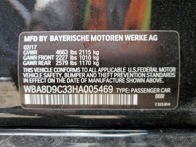 Photo 10 from auction – 2017 BMW 330 XI with VIN WBA8D9C33HA005469