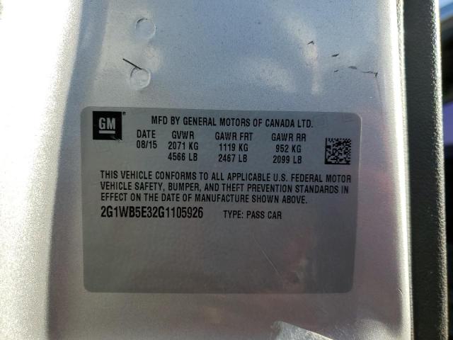 Photo 10 from auction – 2016 CHEVROLET IMPALA LIM with VIN 2G1WB5E32G1105926