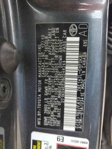 Photo 10 from auction – 2011 TOYOTA COROLLA MA with VIN 2T1KU4EE2BC548244