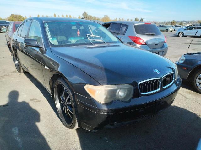 BMW 745 I 2002 with VIN WBAGL63402DP59537 - Photo from auction